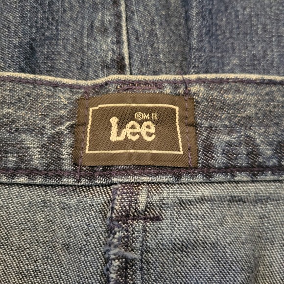 Lee Blue Denim Midi Skirt 8P High Waisted Classic 80s Homeschool Western Retro - Picture 7 of 8